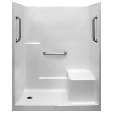 Ella Liberty 60 in. x 36 in. x 77 in. AcrylX 1-Piece Shower Kit with ...