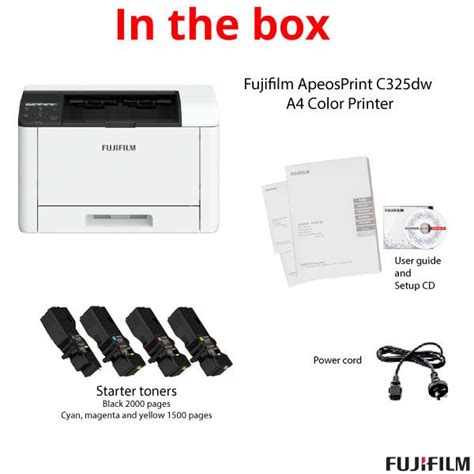 Fujifilm ApeosPrint C325dw Colour Laser Printer Printzone