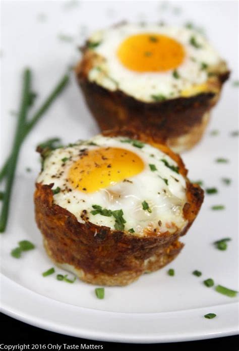 Paleo Sweet Potato Hash Brown Egg Cups Only Taste Matters