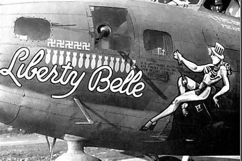 B 17 Flying Fortress Nose Art Liberty Belle World War Photos