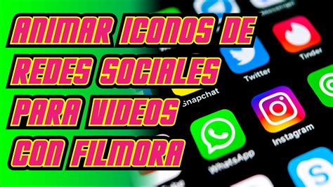 Animar Iconos De Redes Sociales En Filmora Para Videos Youtube