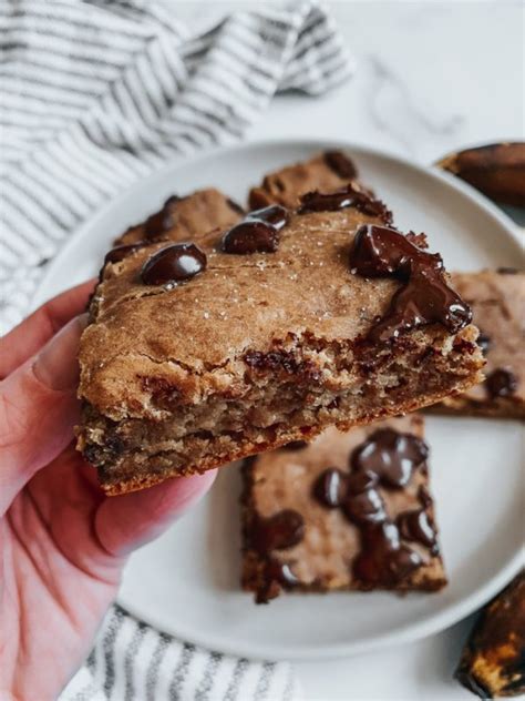 Salted Chocolate And Banana Bread Blondies Gluten Free Heaven