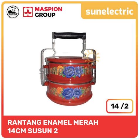 Jual Maspion ENA Rantang Enamel Food Carrier Catering Lunch Box