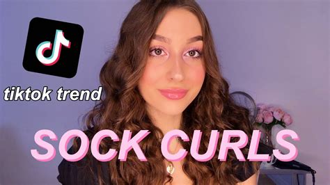 Tiktok Trend Heatless Curls Using Socks Youtube