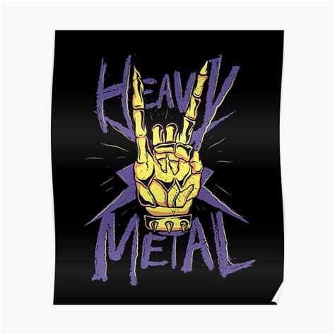 Heavy Metal Poster For Sale By Ibruster Redbubble