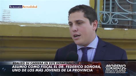 Asumió como fiscal el Dr Federico Soñora uno de los más jóvenes de la