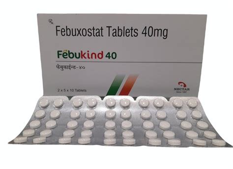 40mg Febuxostat Tablets At Rs 85 Stripe Pharmaceutical Tablets In