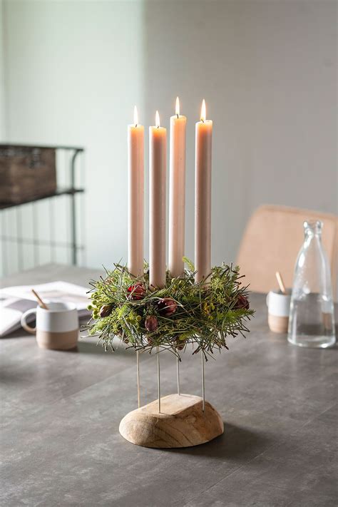 H Ngende Adventskr Nze Oasis Floral Oasis Taper Candle Candles