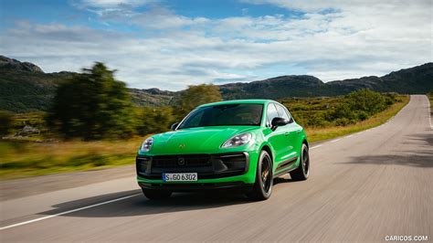 Porsche Macan GTS 2022MY With Sport Package Color Python Green Front