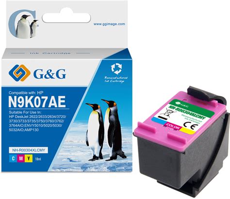 G G HP 304XL Color Cartucho De Tinta Remanufacturado PREMIUM N9K05AE