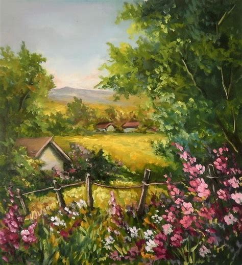 Peisaj Inflorit Tablouri De Suflet Si Vis Landscape Painting