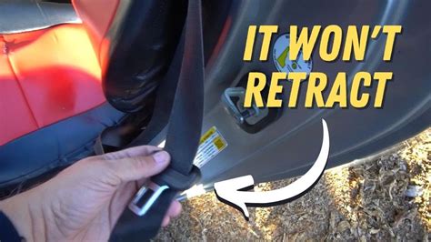 How To Fix A Seat Belt That Won T Retract Or Is Slow To Retract Quick