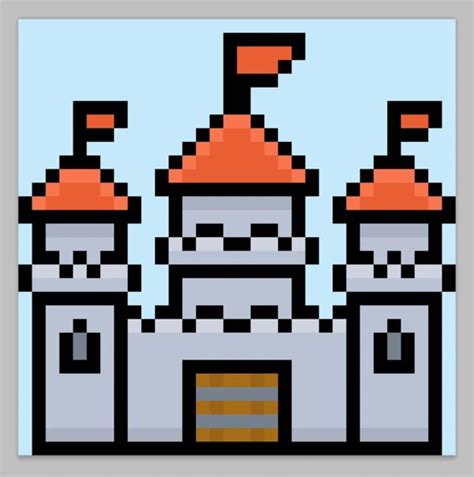 How To Make A Pixel Art Castle Mega Voxels