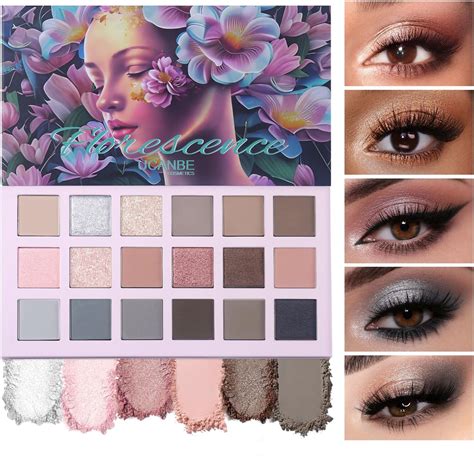 Amazon Ucanbe Florescence Eyeshadow Palette Colors Nude