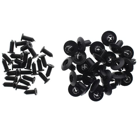 25 Bumper Retainers Fender Liner Clip Hood Rivets Trim Fasteners For