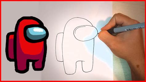 Como Desenhar Um Among Us - COMO DESENHAR UM AMONG US PASSO A PASSO || FACIL - YouTube