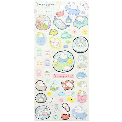 Buy San X Mamegoma Relax White Washi Style Seal Sticker Sheet At Artbox