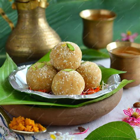 Premium AI Image | Indian Festival Laddu