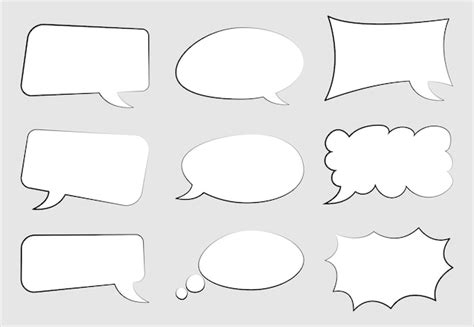 Premium Vector Collection Of Speech Bubbles Vector