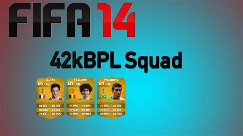 Fifa 14 42k BPL Squad Builder YouTube