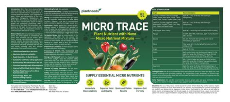 Micro Trace Micronutrients For Plant Essential Plant Nutrient