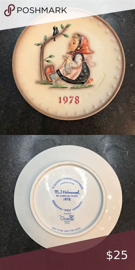 1978 Vintage M J Hummel Annual Collectors Plate Sing With Me The