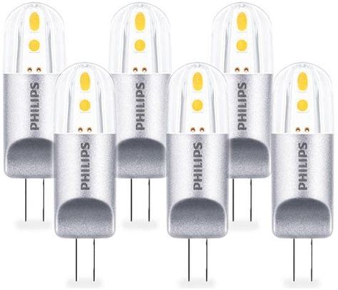 Philips CorePro 2W 20W G4 LED Steeklamp Extra Warm Wit Dimbaar 6 Pack