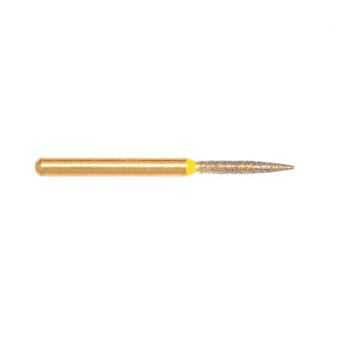 Unodent Gold Diamond Bur Flame Fg Extra Fine Each Burs From