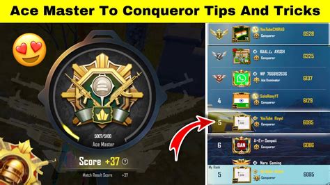 Ace Master To Conqueror Solo Tips Bgmi Solo Rank Push Tips And Tricks