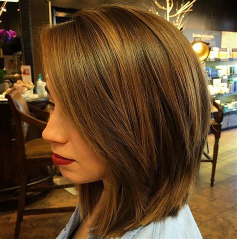 Sleek Lob With Long Layers Long Bob Haircut With Layers Long Bob