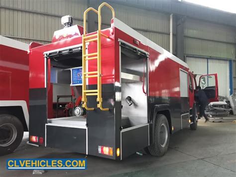 F Series 205hp Isuzu Fire Fighting Truck Fire Extinguisher Service Truck 4x2 From China Factory