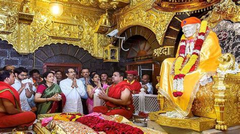 Maharashtra Devotees Throng Shirdis Sai Baba Temple For Dussehra