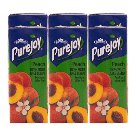 Pure Joy Peach Fruit Juice Blend 6x200ml Superb Hyper