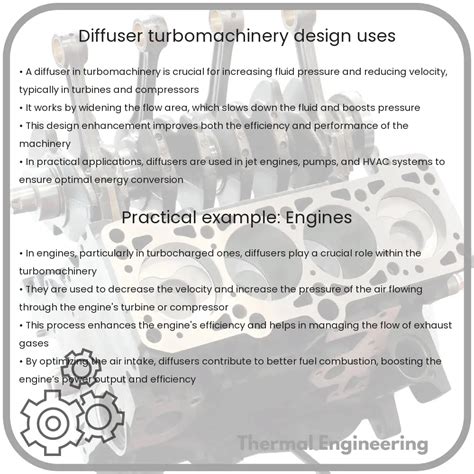 Diffuser Turbomachinery Design Uses