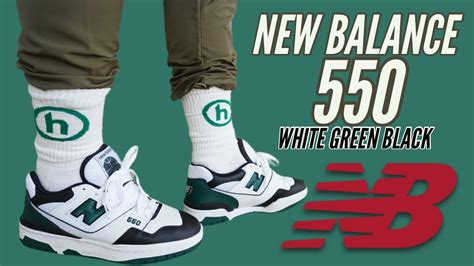 New Balance 550 White Green Black Bb550le1 Review And On Feet Worth