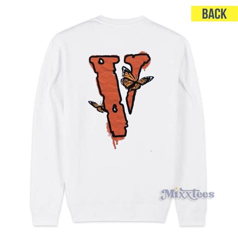 Juice Wrld X Vlone Butterfly Sweatshirt For Unisex Mixxtees