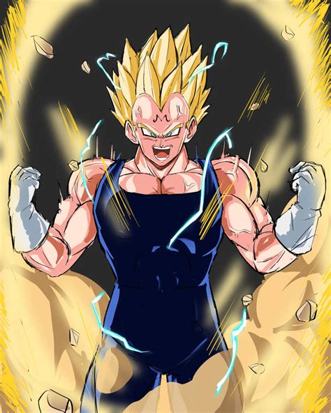 Majin Vegeta By Dsertz On Deviantart