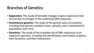 L1 Introduction To Genetics Pptx