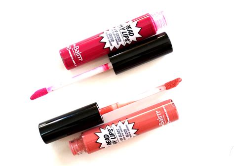 For Lovely Glossy Kissers Thebalm Read My Lips Lip Gloss Project Vanity