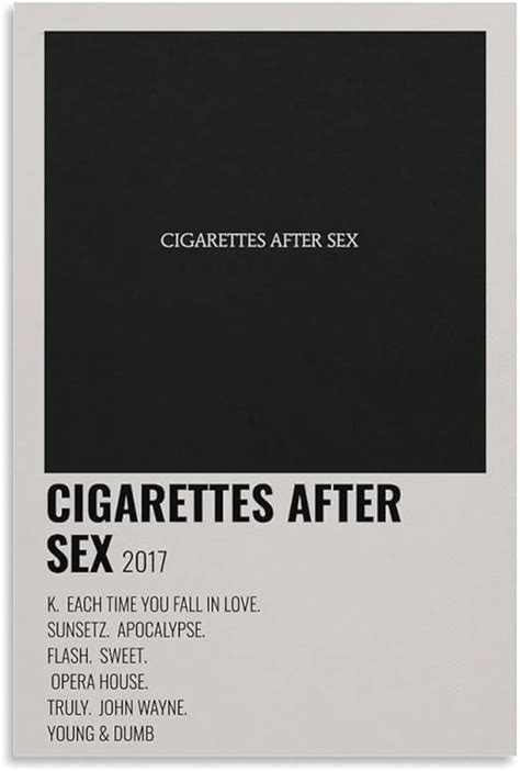 Amazon Xiaomb Cigarettes After Sex Music Poster For Bedroom