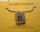 Items Similar To Scrabble Necklace Pendant All Letters Tiles Available