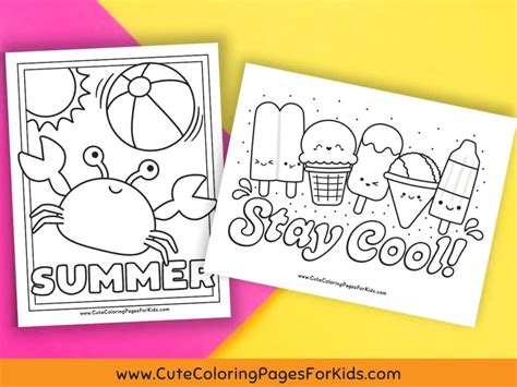 Summer Coloring Pages - Cute Coloring Pages For Kids