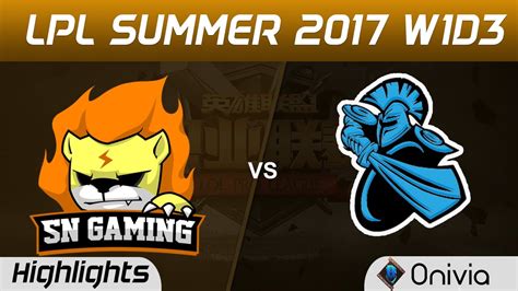 Sng Vs Nb Highlights Game Lpl Summer Suning Gaming Vs Newbee By