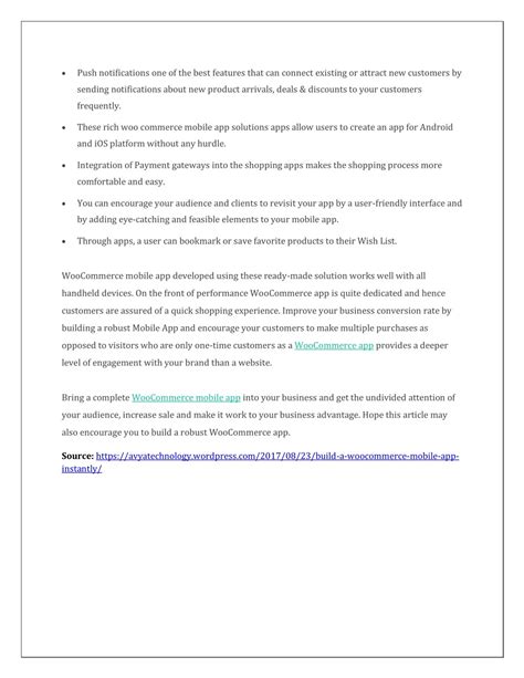 PPT - Build a WooCommerce Mobile App Instantly PowerPoint Presentation