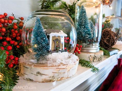 DIY Snow Globe Terrariums - 2 Bees in a Pod