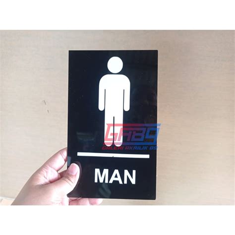 Jual Man And Woman Sign Logo Pintu Toilet Sign System Wc Shopee