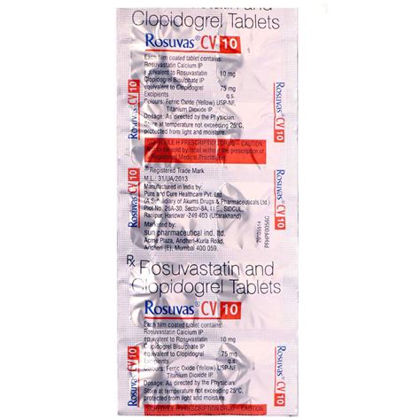 Rosuvas Cv Tablet S Price Uses Side Effects Composition