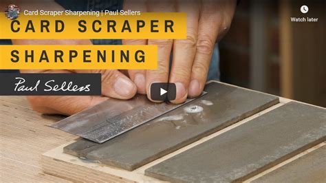 Card Scraper Sharpening | Paul Sellers « Quotulatiousness