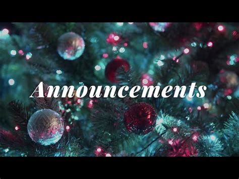 Christmas Lights Ii Announcements Visual Revival WorshipHouse Media