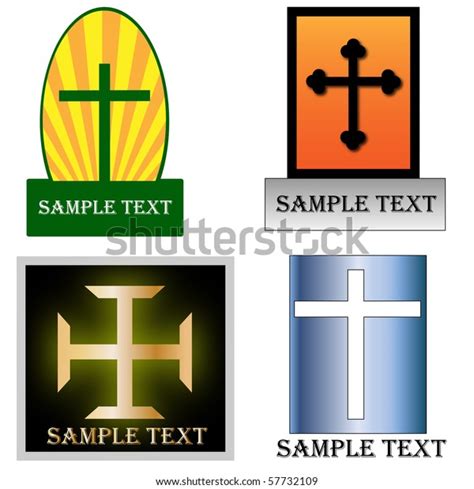 Various Christian Cross Logos Stock Vector (Royalty Free) 57732109 ...